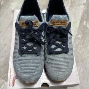 Skechers Blue and Tan Women's Sneakers